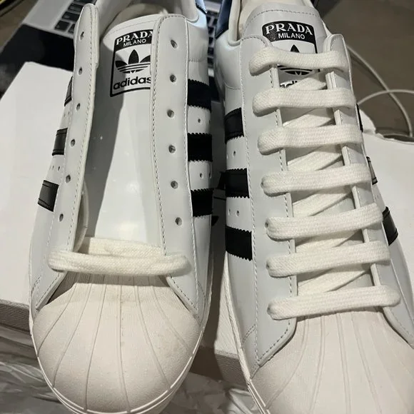 adidas Superstar Prada White Black